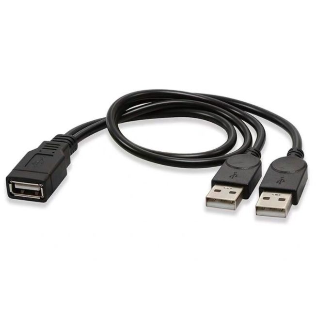 USB 2.0 2-і 1 кеңейтілген USB деректер кабелі